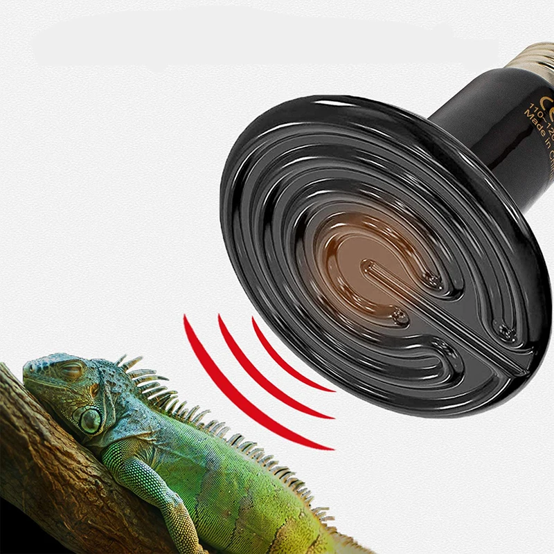 Infrared Ceramic Heat Lamp Emitter Reptile Heating Lighting for Turtle  Chicken