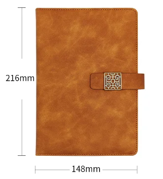 A4 Notebook Pu  Leather Stationery Notebook With Pen Reusable Erasable Printing Note Book for Gifts