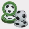 Assiette en carton de football de 7 pouces