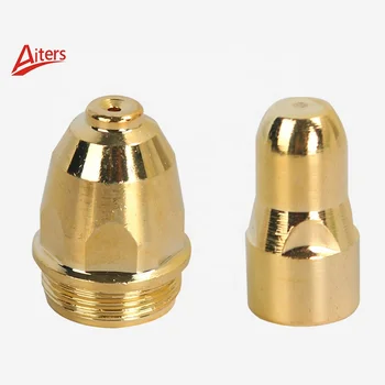 20-Pack P80 Plasma Cutting Nozzles – 1.1mm Aperture, Copper With Hafnium, Industrial-Grade For P80 Torches, CUT-70/80/100/120 Machines