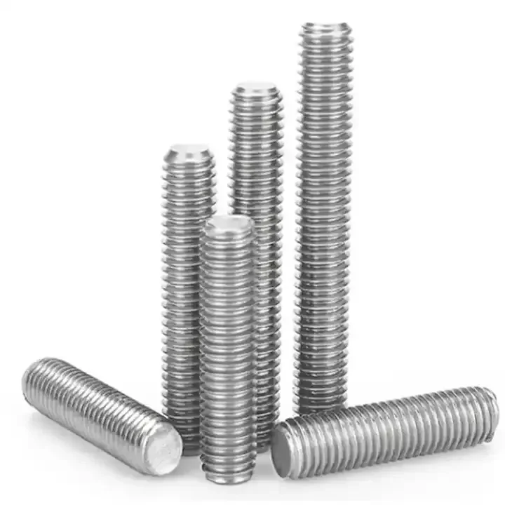 M10 Titanium Gr2 Gr5 Anodized Full and Partial Thread Stud Bolt DIN976 Double End DIN Stud Full Studs Type