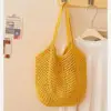 Amarillo - bolsa tejida simple (sin forro interior)