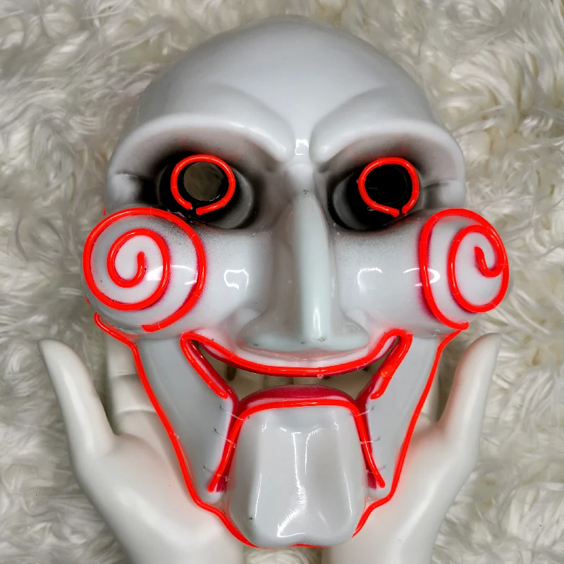 Jigsaw Saw EL Wire online Light Up Mask