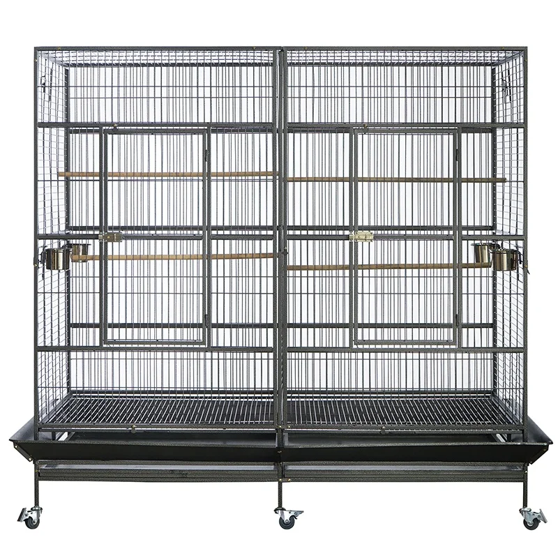 Modern Extra Large Metal Bird Cage for Golden Pheasant Parrots Economically Priced with Snap Button Closure for Weddings