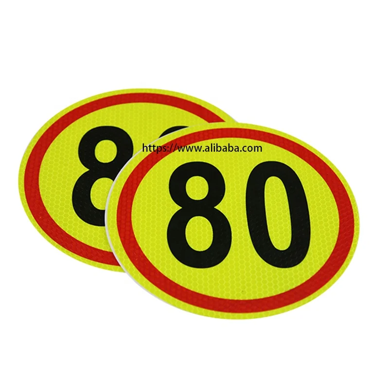 Custom Cheap Car Reflective Speed Limit Sign  Vinyl  Stickers