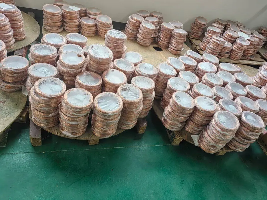 latest company news about NXF Air Conditioner Pancake Copper Tube Customizable OD 3.6mm-28.58mm Thickness 0.28mm-1.2mm Alloy Copper Plain Tube Coil  4