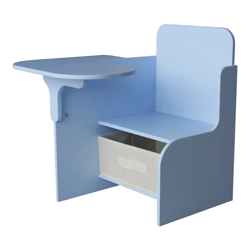 Modern Children Drawing Learning Furniture Set Storage Drawer Wooden Writing Study Desk Kids Table and Chair for Toddler