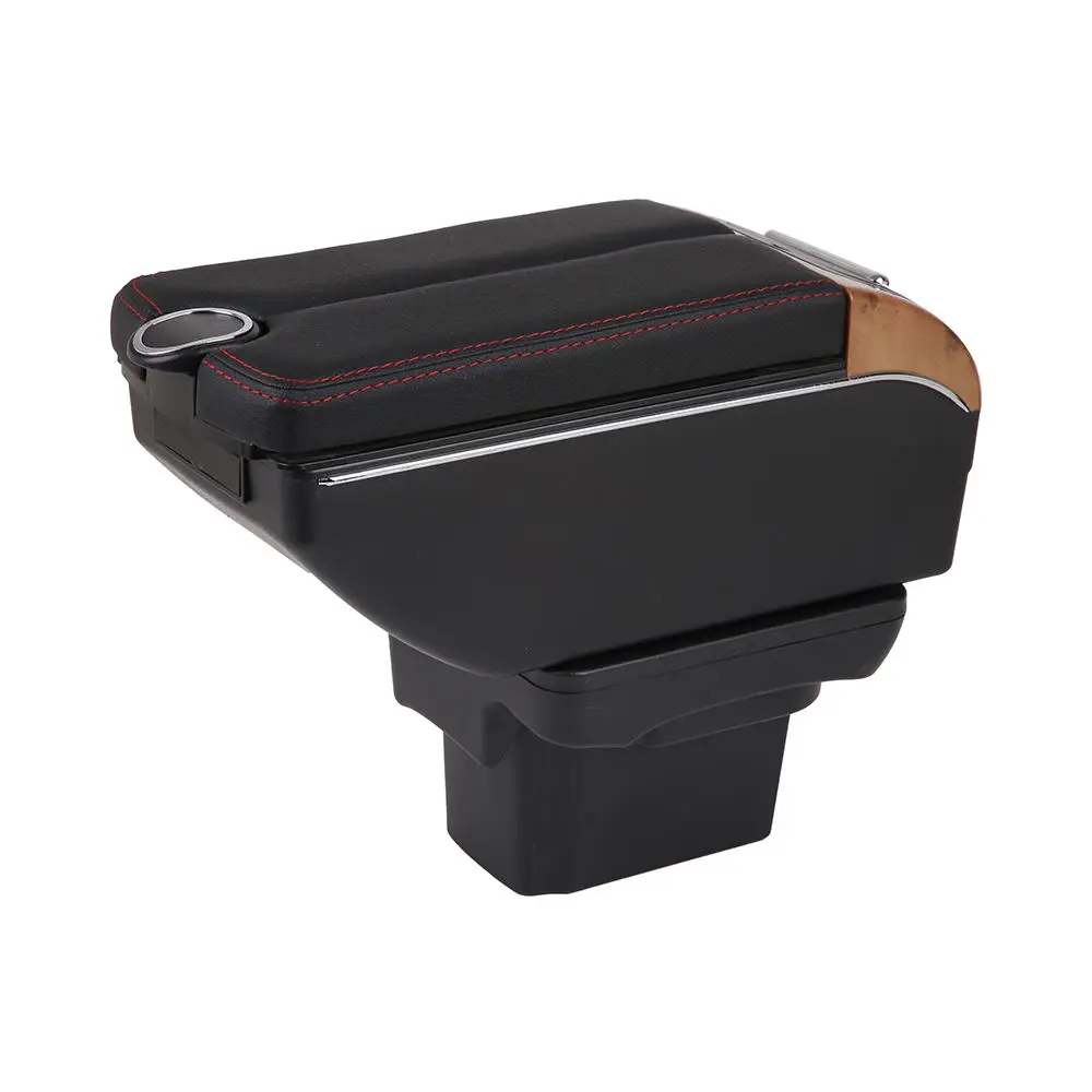 product tiypeor microfiberpeachwood universal car central container organizer armrest box car-3