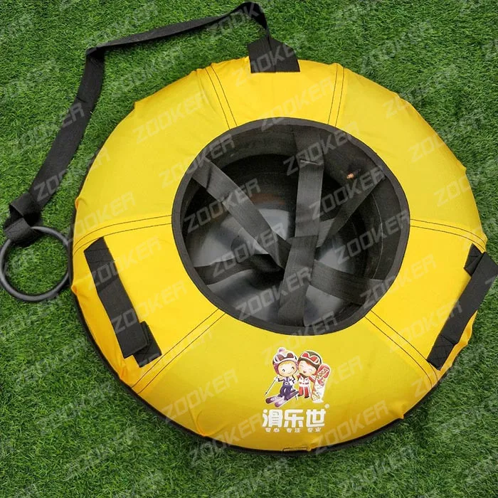 100cm Hard bottom rubber tire inner tube towable Winter Sport Inflatable Towable sledge Ski Sled Snow Tube