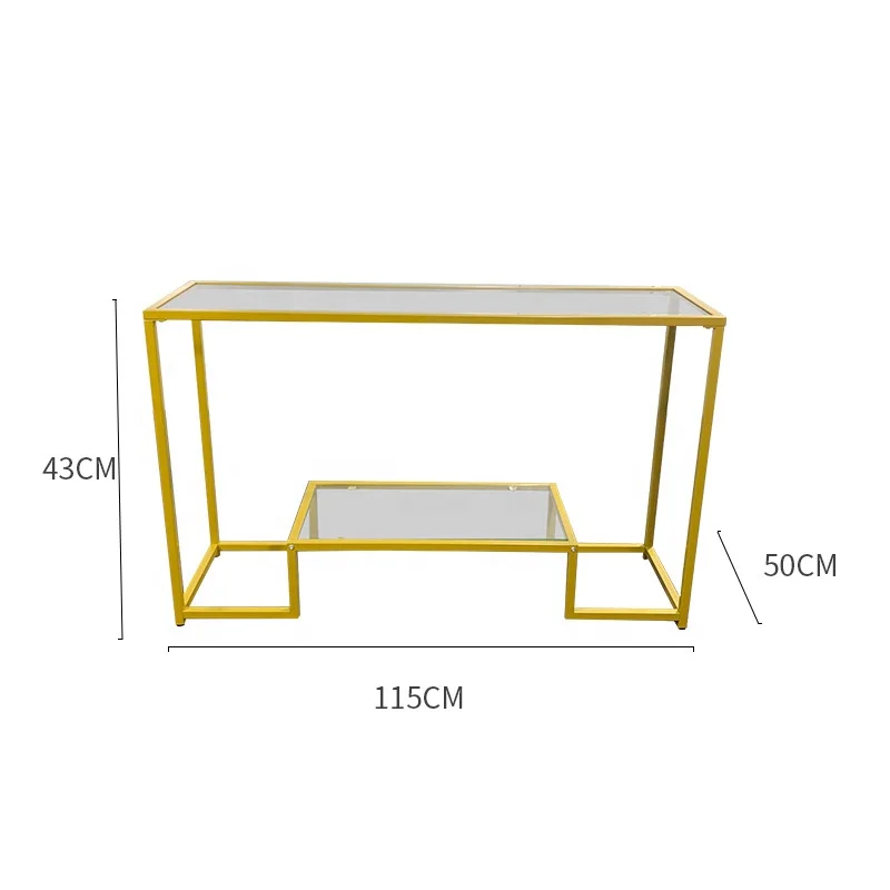 Small Hallway Tables Stainless Steel Leg White Tempered Glass Marble Top Luxury Hall Modern Mirrored Console Table With Storage