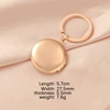 Round glossy rose gold