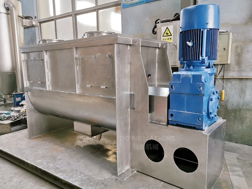 Horizontal Double Blade Ribbon Mixer for Dry Powder