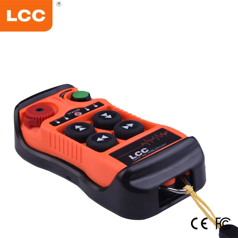 Stocked LCC Q400 Transmitter Receiver 100m 4 Channel Radio Crane Wireless Crane Remote Control for Hoist Lifting