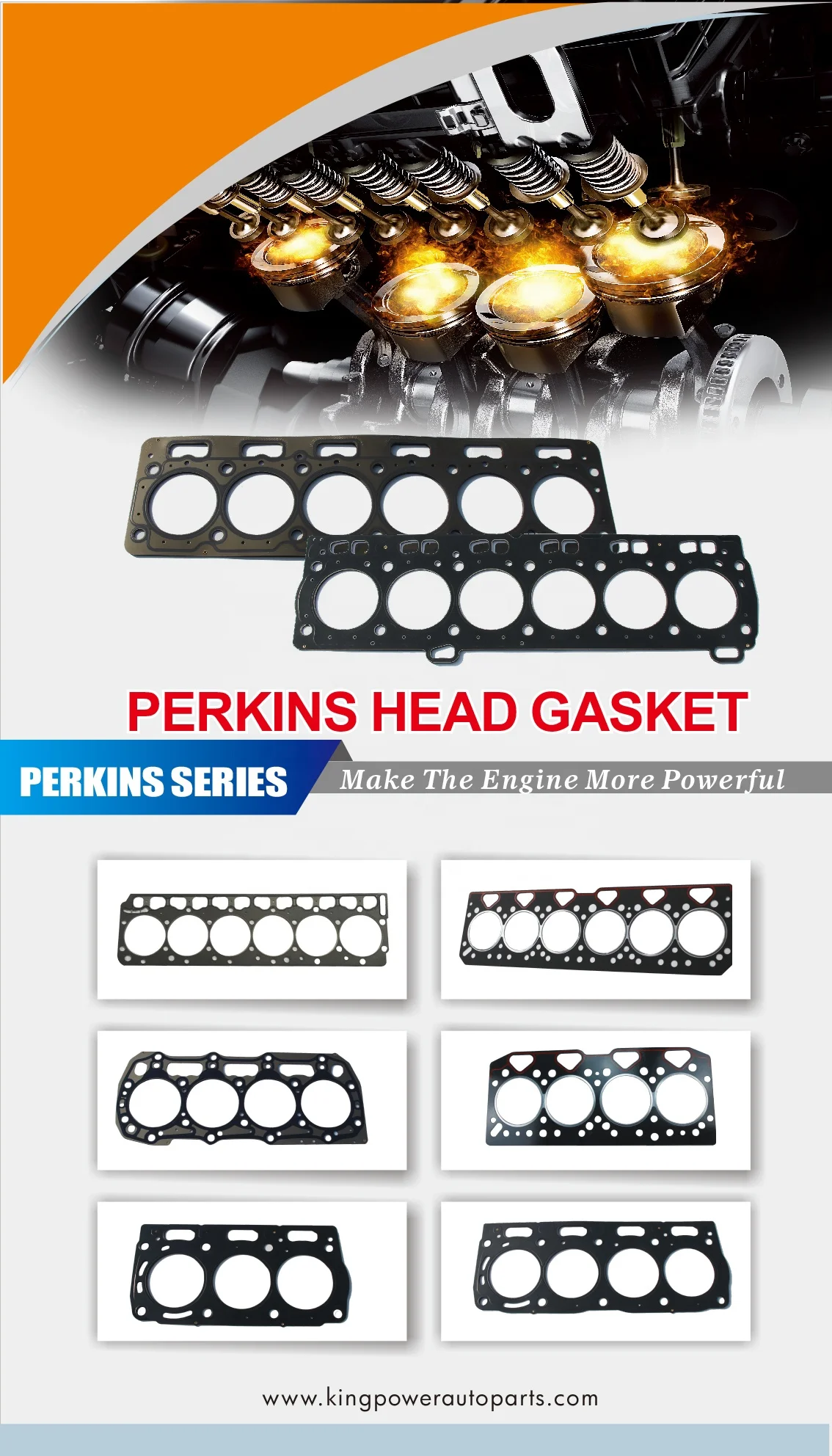 Cylinder Head Gasket Set for Perkins Diesel Engine 1004.4