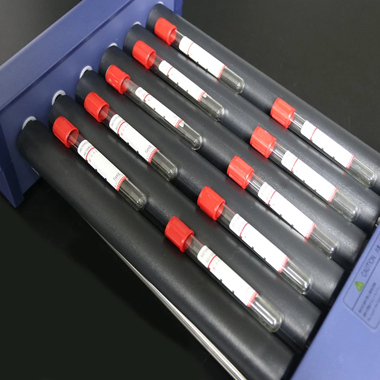 MX-T6-S трубка для крови вальцовый смеситель машина лабораторный смеситель труба роликовый 6 роликов смешивания длина 280 мм образец крови смеситель