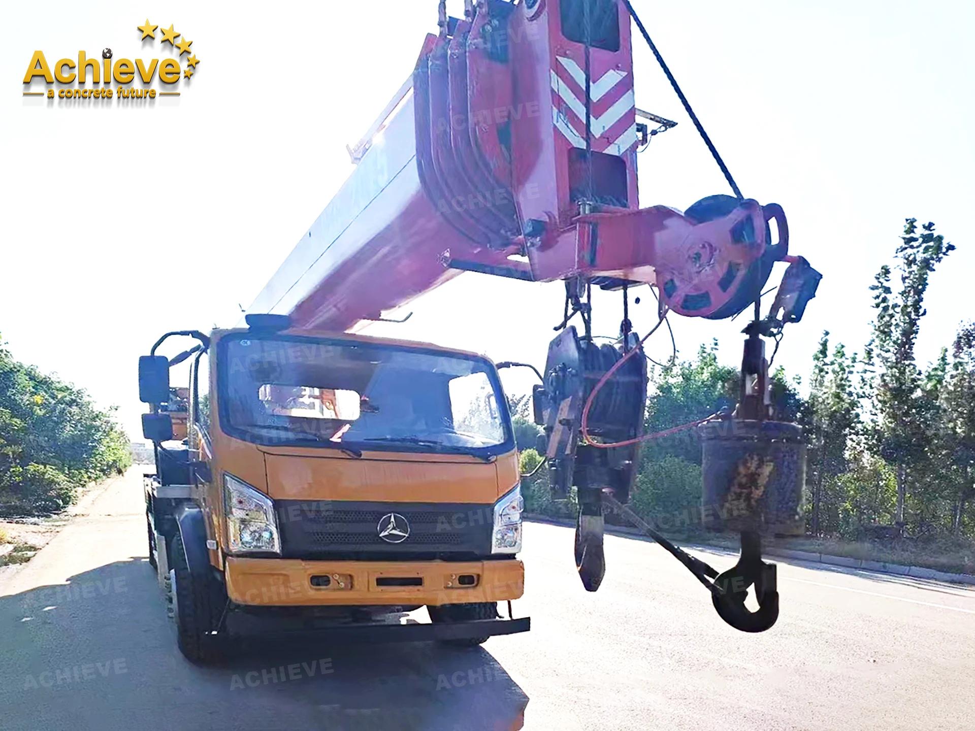 ACHIEVE 2022  STC120T5 12 Ton Multi-Function Articulated Truck Crane With 5-section 37.5 Meter High Strength Main Boom Used