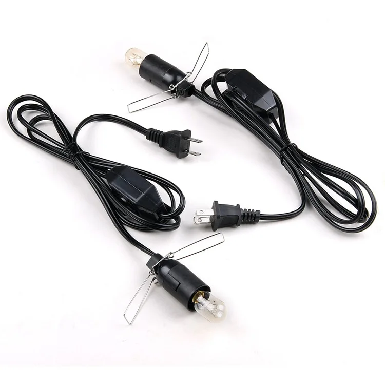 E14 301 Dimmer Switch US Plug Head for Power Cord Cable Electric Power Switch Cord Himalayan Salt Lamp Holder