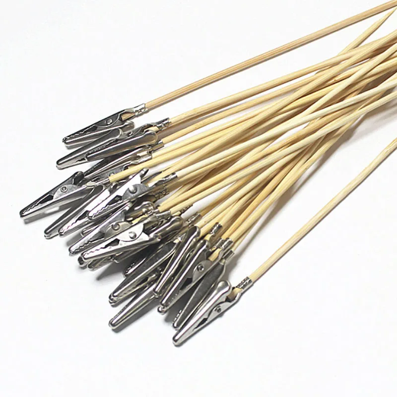 Lot De 20 Pinces Crocodile Bois Et Inox – Pour Peinture De Maquettes Et Modélisme
