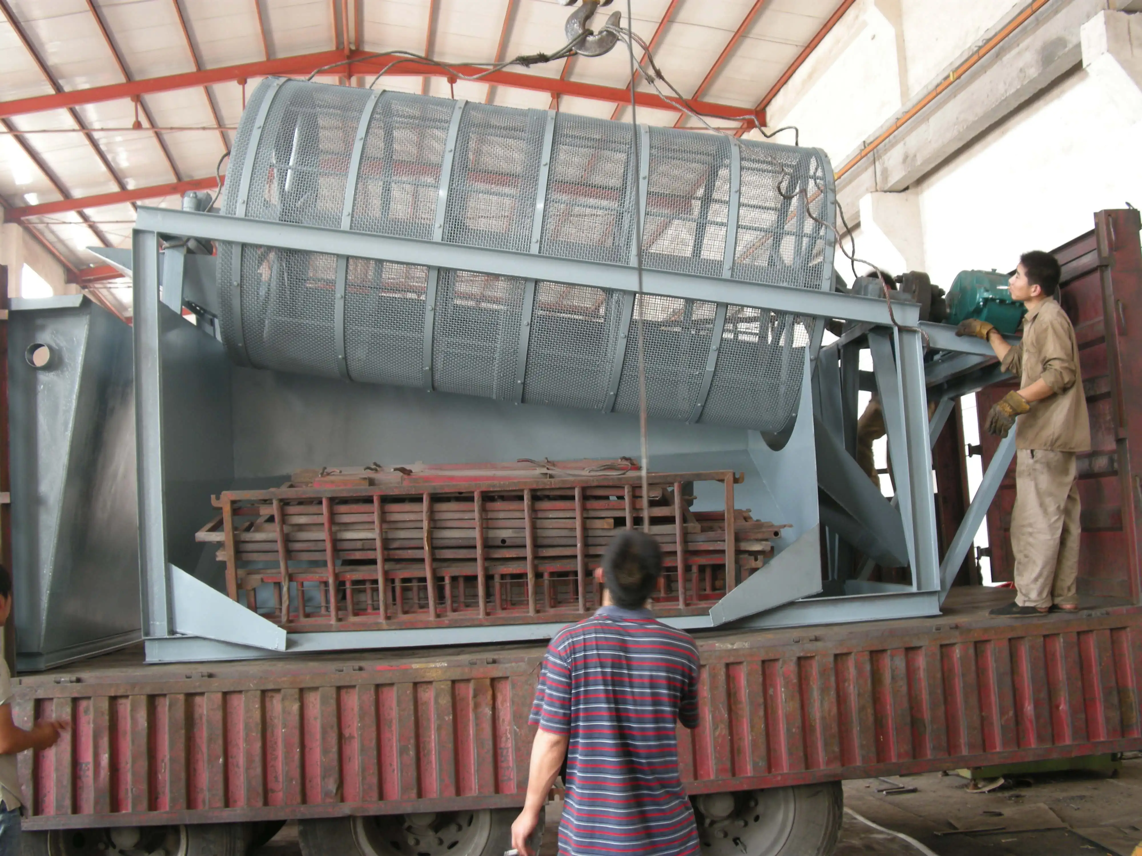 Large Capacity Sorting Stainless Steel Recycling Wear-resisting Roller Screen Machine Rotating Drum Sieve