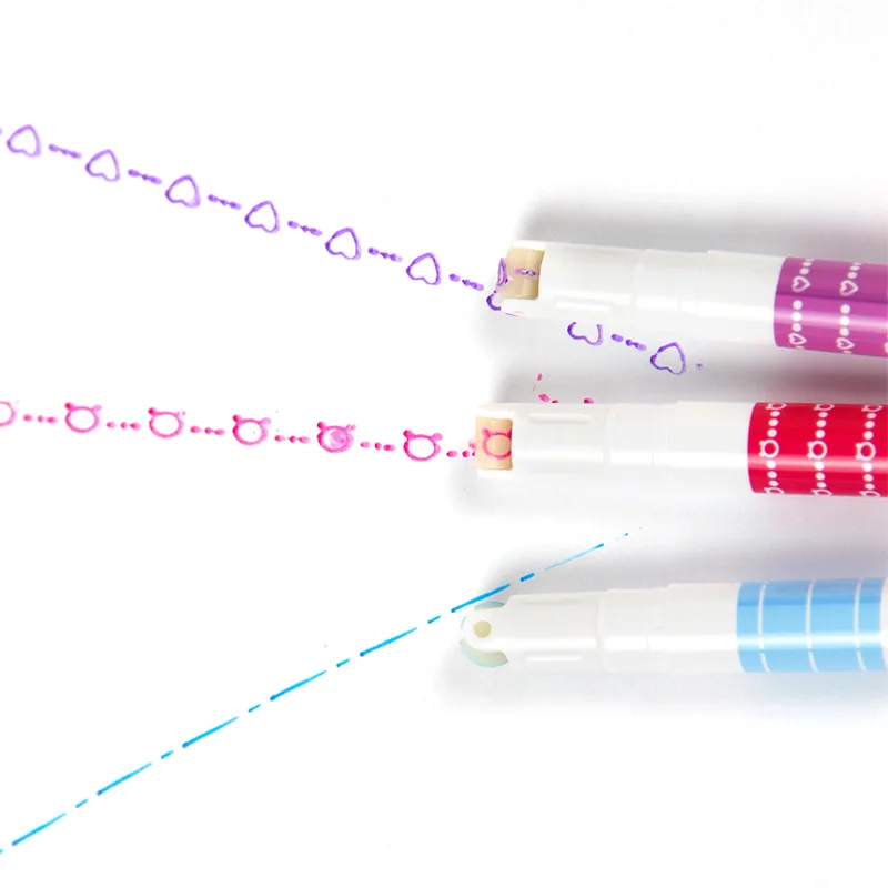 Симпатичные двухсторонние роликовые ручки 6 штук набор маркеров для творчества детей школьные художественные принадлежности