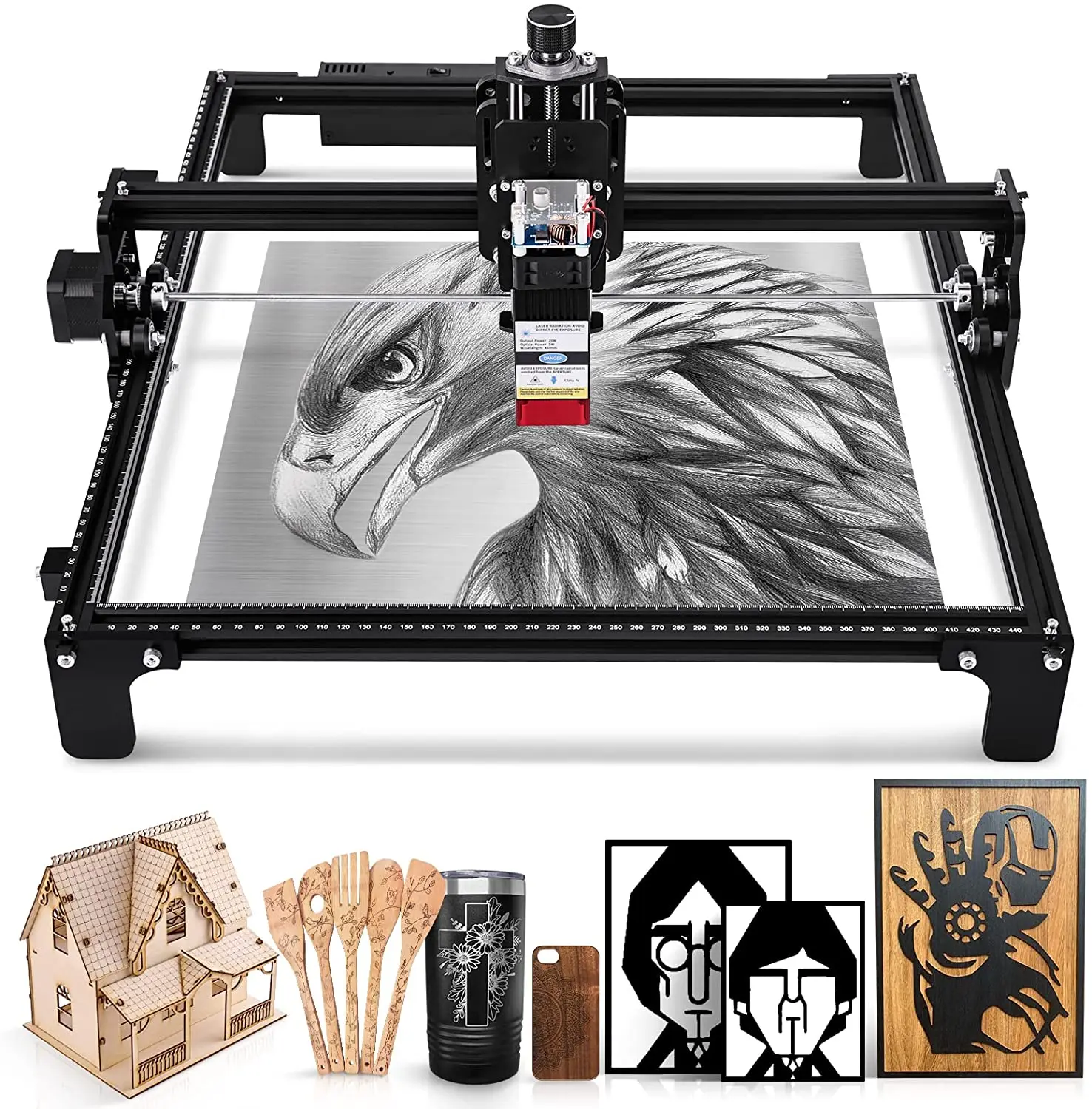 20W Laser Engraver CNC - High-Accuracy Mini Machine