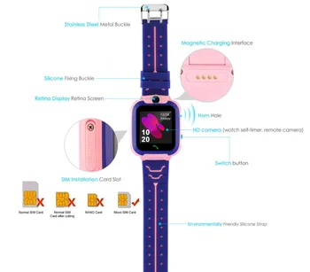 Fornitura Allingrosso Q12 Smartwatch Bambini SOS Chiamata Telefonica  Smartwatch Con Fotocamera Scheda SIM Impermeabile IP67 Posizione LBS Regalo  Bambini Scatola Al Dettaglio Carina Da Superpad3, 8,12 €