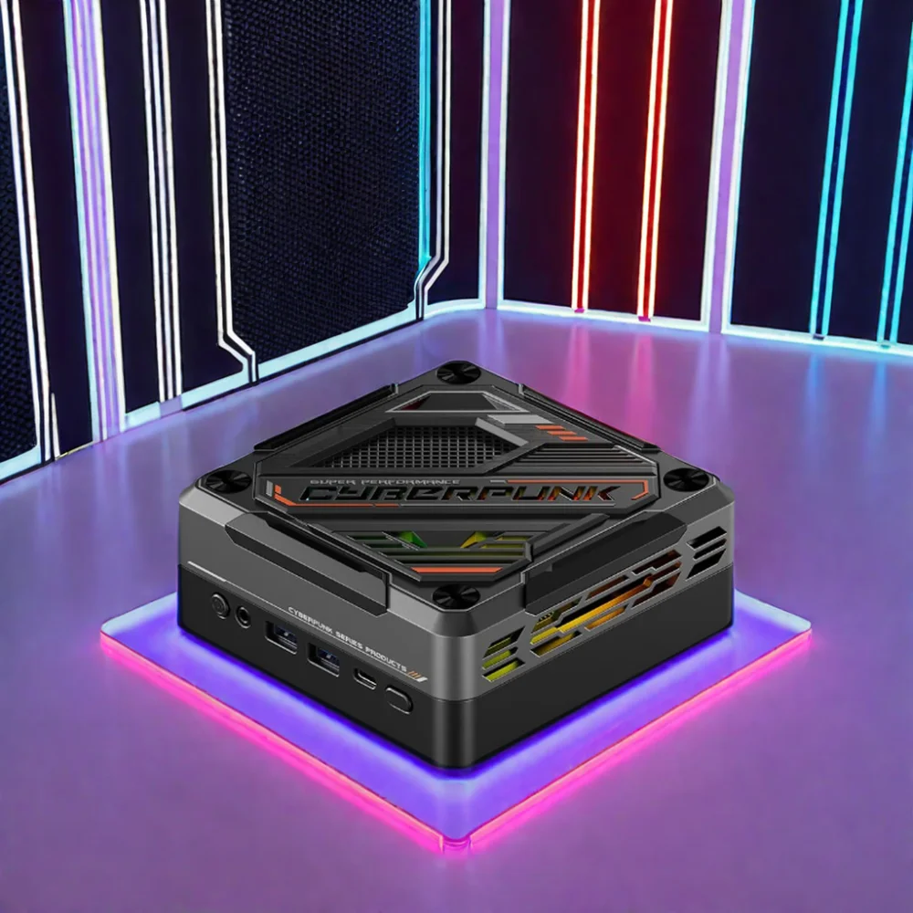 Mini Tree Cyberpunk Gamer PC - AMD R7 8845HS Mini Computer