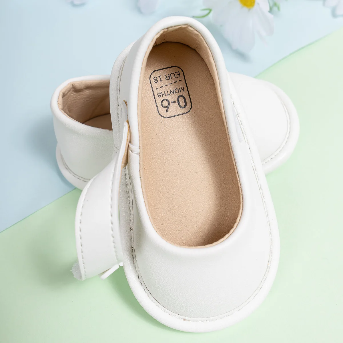 2025 Spring and Autumn New Baby PU Leather Shoes Solid Color Versatile Princess Shoes Toddler Shoes factory
