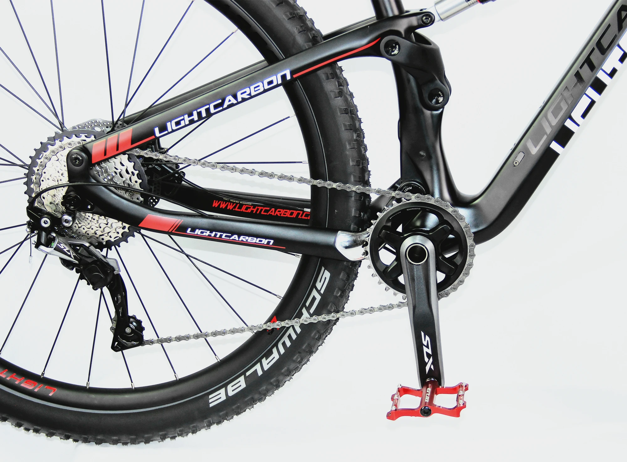 フルサスペンション付き29erカーボンマウンテンバイクフレーム、中国