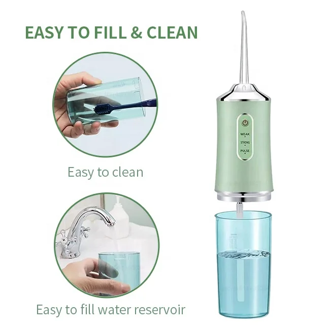Factory Portable Electric Tooth Cleaner High Capacity Rechargeable Electric Dental Impactor for Oral Care and Teeth Washing