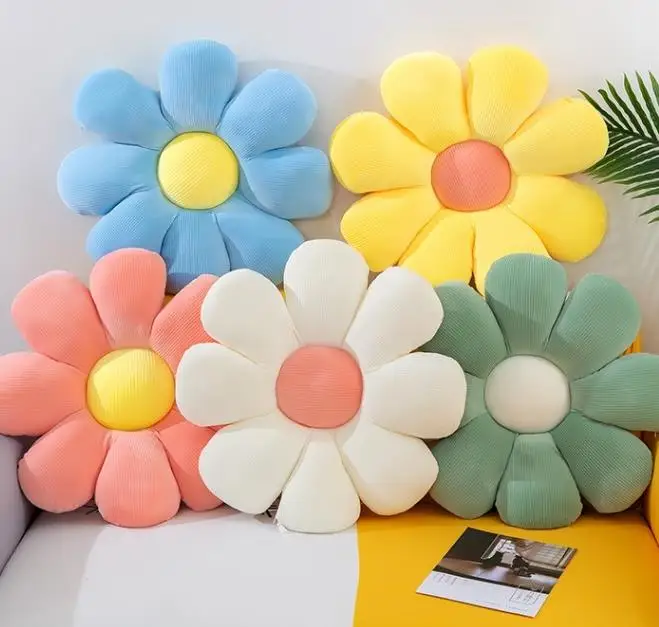 Cojín De Asiento De Girasol,Almohada De Felpa Para  Sofá,Balcón,Bahía,Ventana,Pétalo,Juguete Para El Hogar,Nuevo - Buy Juguetes  De Peluche,Juguete De Niño,Espera Almohadas Product on 