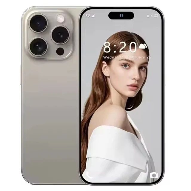 2025 Brand New Unlocked Version 16 Pro Max Phone 6.8 Inch 16 Pro Max Smartphone 4G 5G Dual Sim 8GB+1TB 64MP Camera Have Logo