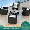 Flat top 4 single square coffee table storage