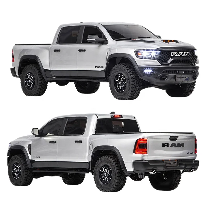 リアルな1:8スケールのDodge RAM1500 RCトレーラー 4X4 車載用キット