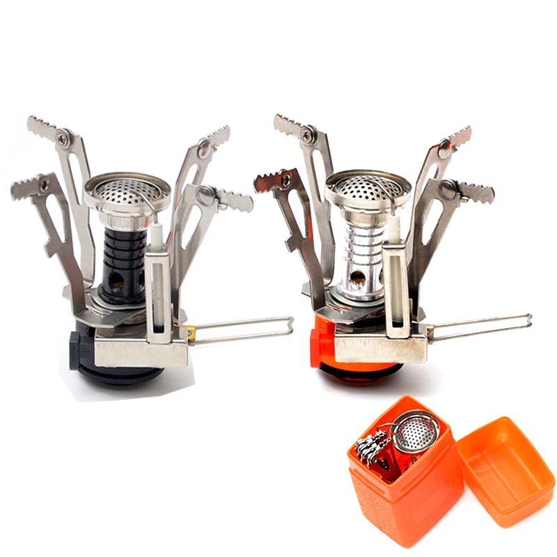 Hiking Cooking Backpacking Portable Stainless Steel Wind Resistance