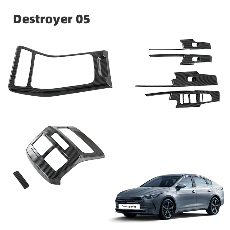 Chazor Gear Shift Panel Cover Window Switch Panel Cover Trim Air Outlet Condition Switch for BYD Destroyer 05