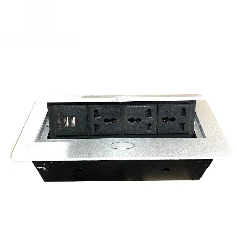 Office Conference Table Pop Up Switch Socket Hidden Desk Power Socket Box Tabletop Pop Up Socket Box