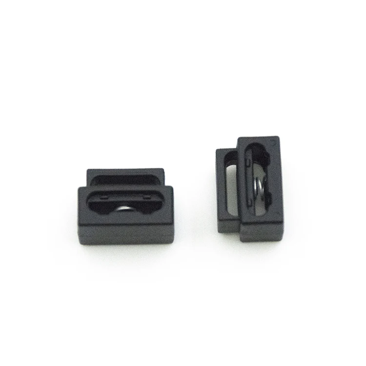 Plastic Cuboid Cord Lock Clip Clamp Big One Hole Toggle Stopper for Garment Paracord Shoes