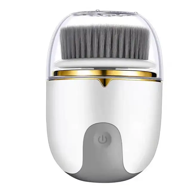 Sonic Facial Cleansing Brush Waterproof Face Scrubber Rechargeable Face Brushes USB Charge Silicone Face Cleaner