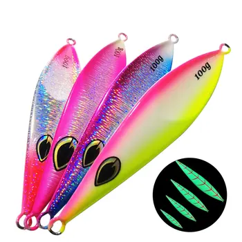 Slow-Rolling Iron Plate Lure Lead Fish 80/100g 150g 200g 250g 300g Mackerel Sea Fishing Boat Fishing Artificial Bait – Lure – view 2