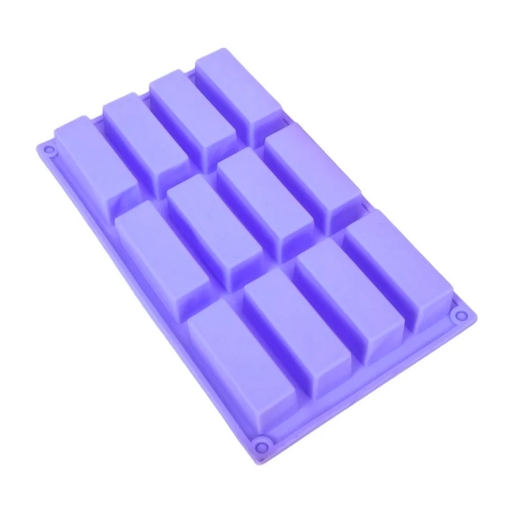 Silicone Rectangle Soap Mold (12 Cavity)