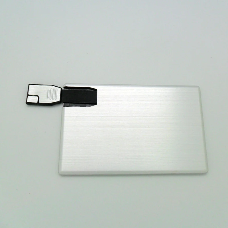 Customer Logo Credit Card USB Flash Memory 2MM Thin Wallet Card USB Flash Drive 8GB