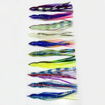 Saltwater Trolling Artificial Soft Bait Fishing Lure Resin Silicone Midwater Bait for Bass Pike Cod Carp Perch Mackerel Skirts – Soft Lure – view 5