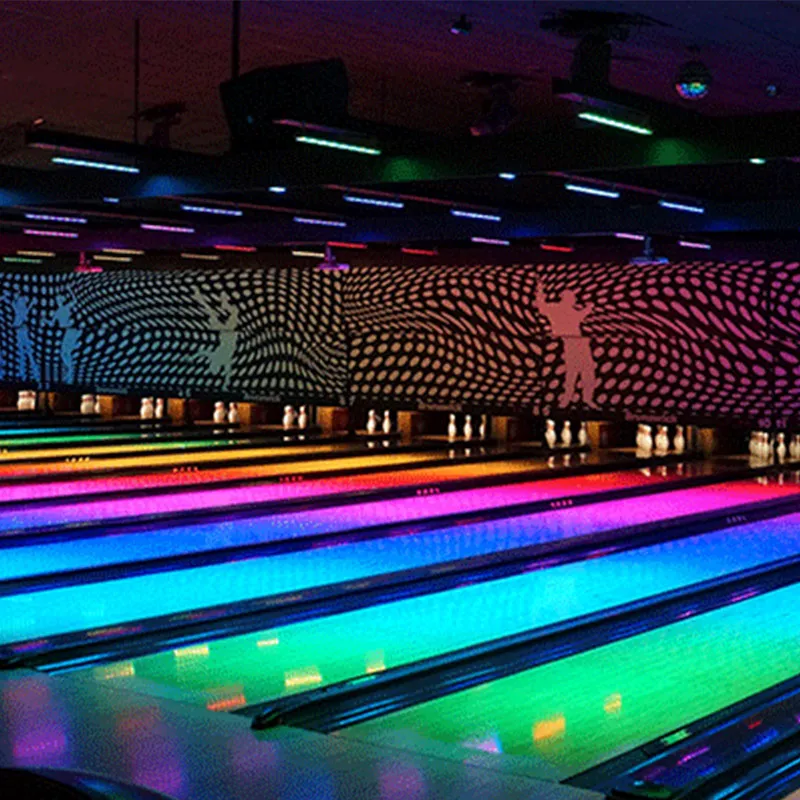 Interactive Wood Floor Projection Bowling Machine AR Indoor Entertainment Alley Game Equipment