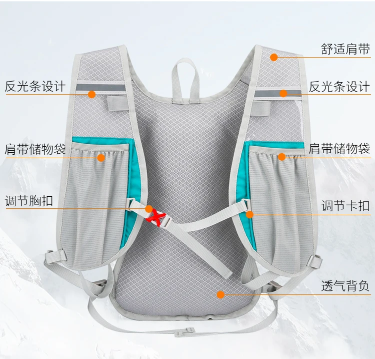 Factory hot sale foldable waterproof camping running sports hydration backpack casual sports backpacks backpack water bladder