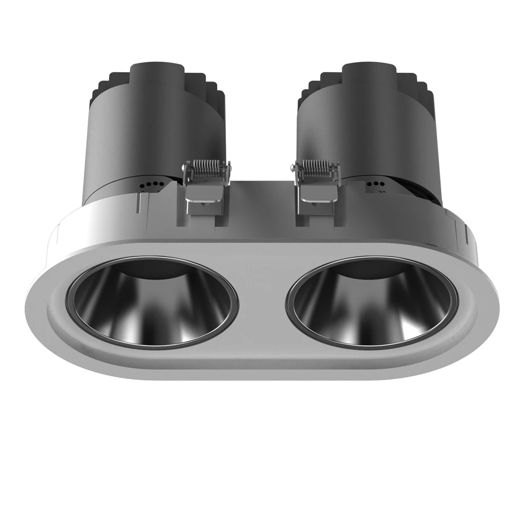 Крытый Trimless современный несколько аксессуаров антибликовые встраиваемые потолочные светодиодные точечные светильники COB Регулируемое направление света