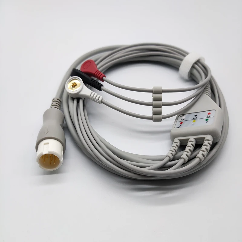 M1972A/M1970A/M1975A/M1977A snap ECG cable Compatible with HP