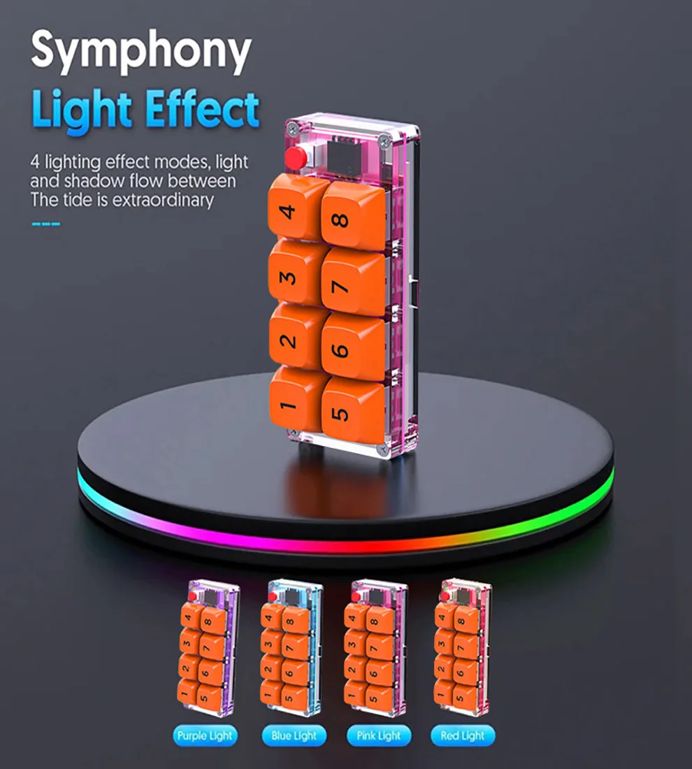 Macro Definition Keypad - One-Hand Keyboard Game Set