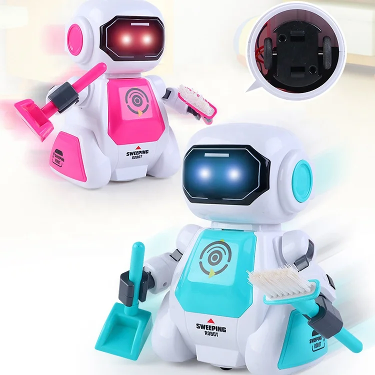 For Kids Educational Mini Rc Interactive Remote Control Cleaning Toy Smart Robot