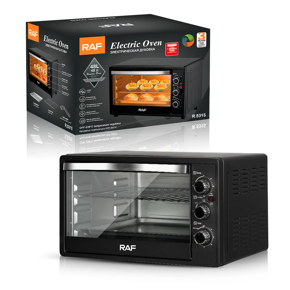 Large Capacity Countertop 48l Pizza Toaster Oven Electric Convection